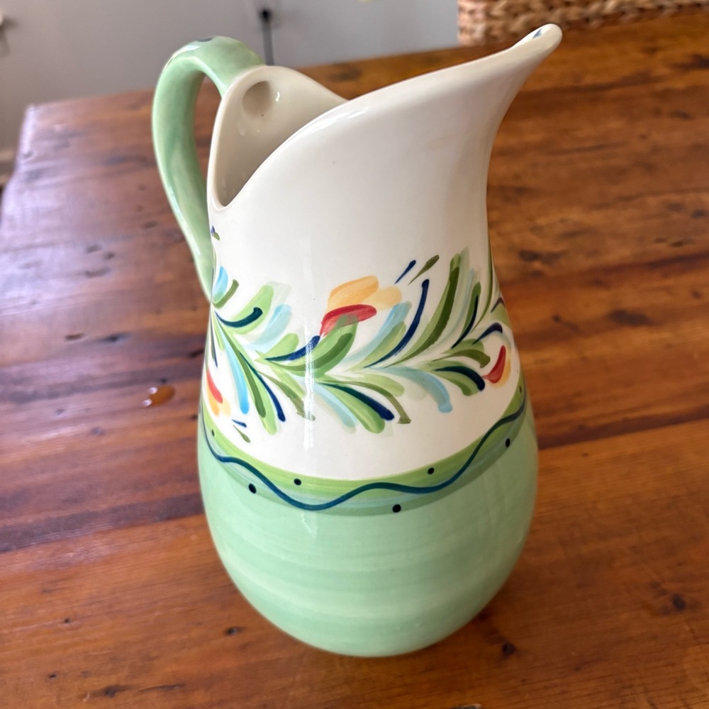 Vintage Gail Pittman Provence Large Southern Living at Home Cottagecore Pitcher